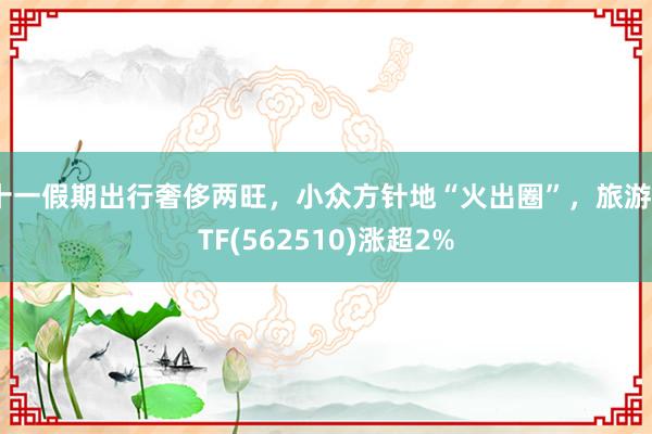 十一假期出行奢侈兩旺，小眾方針地“火出圈”，旅游ETF(562510)漲超2%